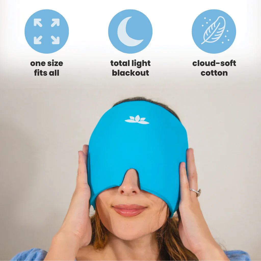 Pain Relieving Migraine Mask - MigraCalm™-Black (almost sold out)-The Livary