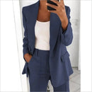 Stylish Women's Suit - Valentina-Dark blue-S-The Livary