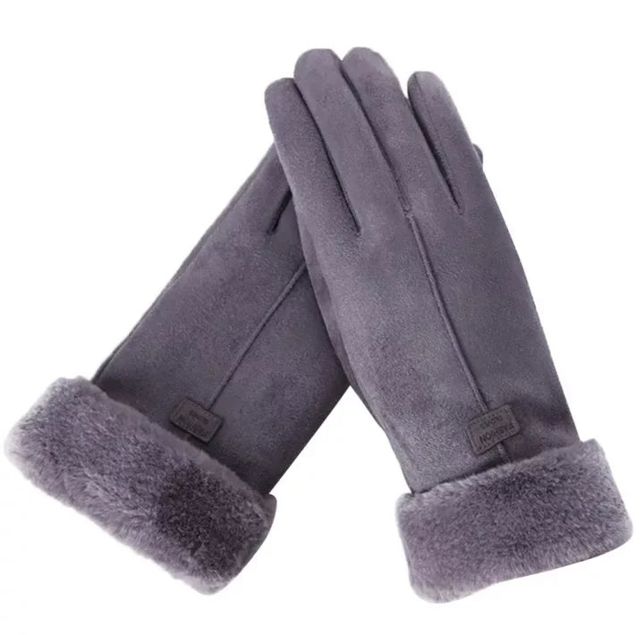 Warm Sweden Ladies' Gloves - VelvTouch-Gray-1-The Livary