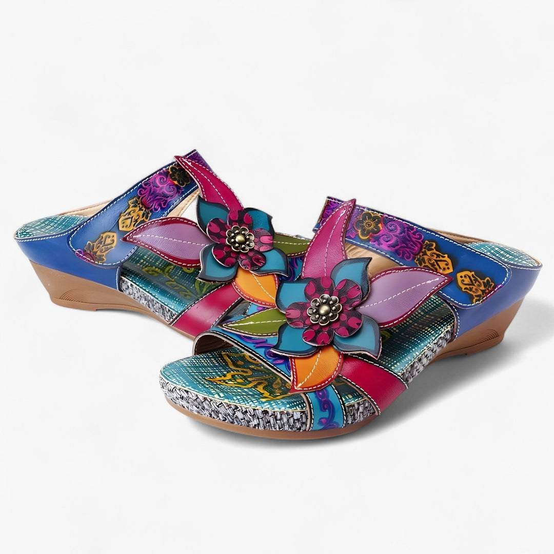 Boho sandals for women with braided straps – BohoStep Dolly-Blue Bali-2.5-The Livary