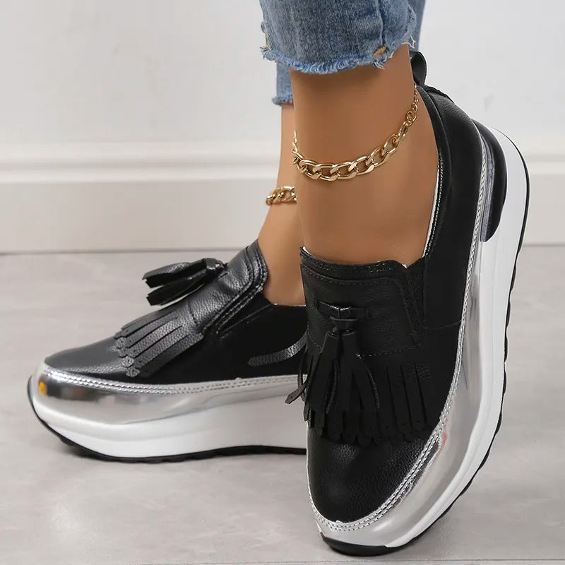 Breathable women's sneakers with timeless style – Isabella-White-3-The Livary