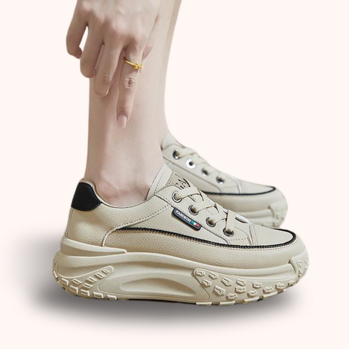 Orthopaedic Shoes for Daily Comfort - FlexiStep-Khaki-2.5-The Livary