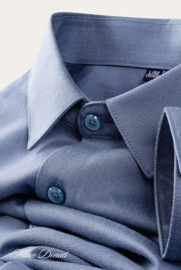 Stylish Men's Shirt – Silvano-Blue-The Livary