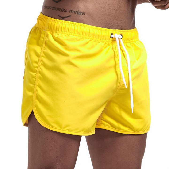 Men's swim shorts with a comfort waistband and quick-drying fabric – Jonas-Yellow-S-The Livary