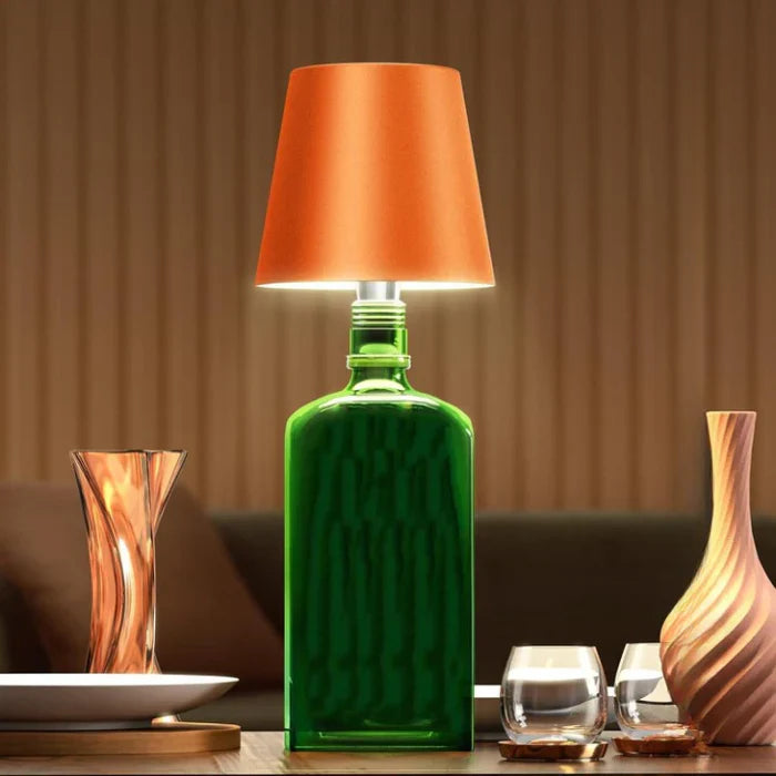 Portable LED Bottle Lamp - GlowBottle-Black-3 Colours-The Livary