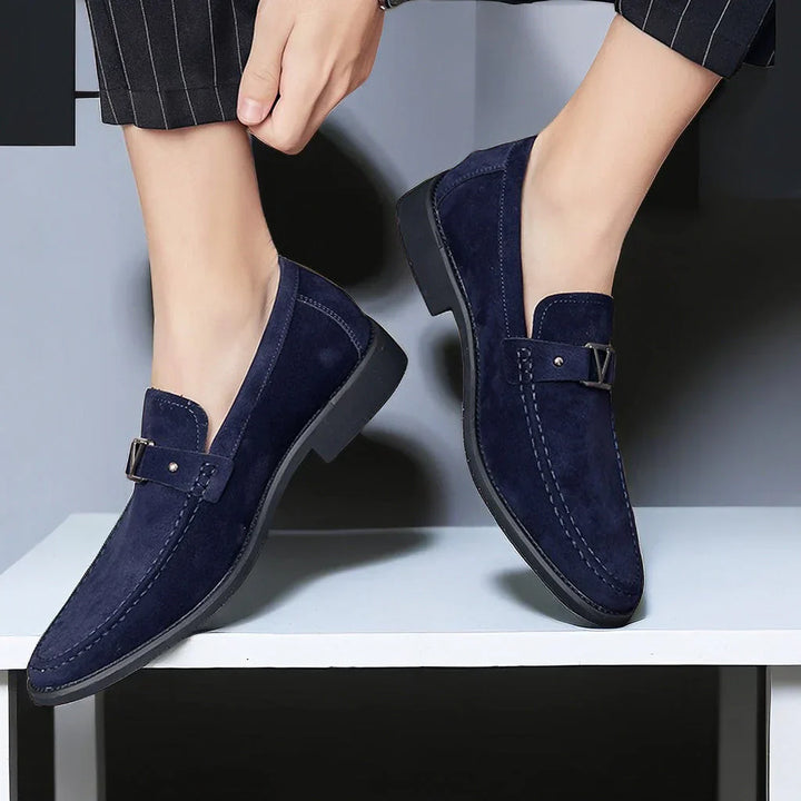 Stylish Men's Slip-On Loafer - Lorenzo-Blue-7.5-The Livary