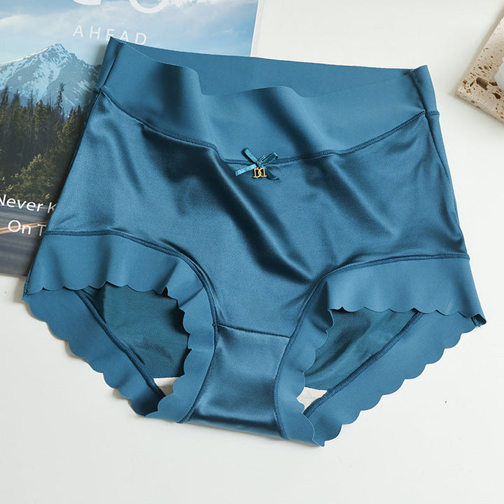 Seamless Satin Ladies' Briefs - Emliy-Blue-5+5 FREE! (10-Pack)-M (40-60kg)-The Livary