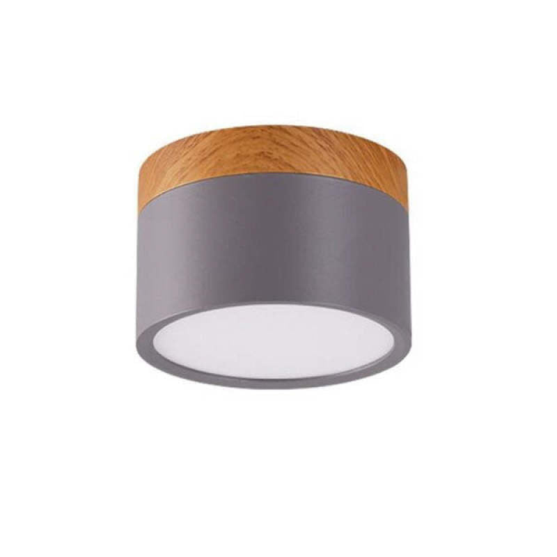 Morandi Style Modern LED Ceiling Lamp - LumiModo-Grey-5W-Warm white-The Livary