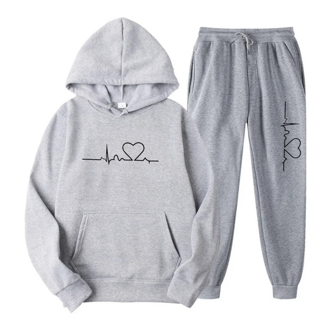 Comfortable Ladies Training Suit - Lyra-Light grey-S-The Livary