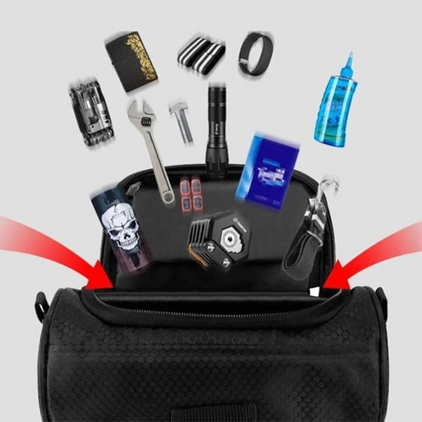 Waterproof Phone Bike Bag with Touchscreen Window - Velox-Dark blue-The Livary