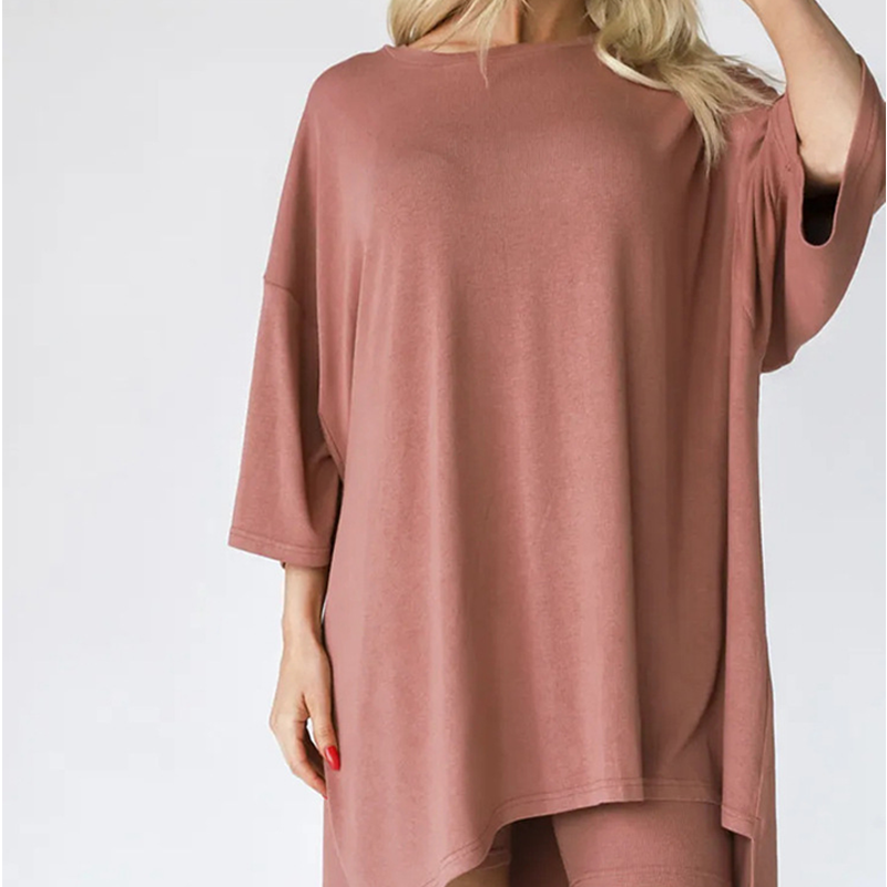 Two-piece lounge and leisurewear for women – Fenja-Oatmeal-S-The Livary