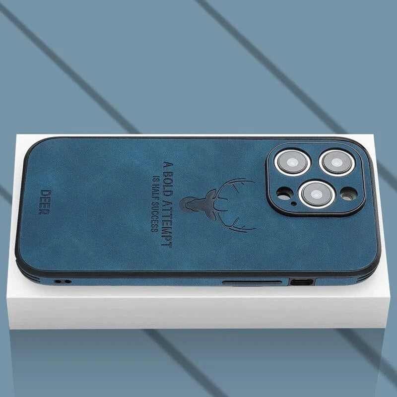 Luxury Deer Leather iPhone Case - Veltro