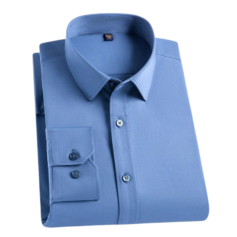 Anti Stain Shirt with Anti Crease Fabric – Damian-Dark blue-M-The Livary