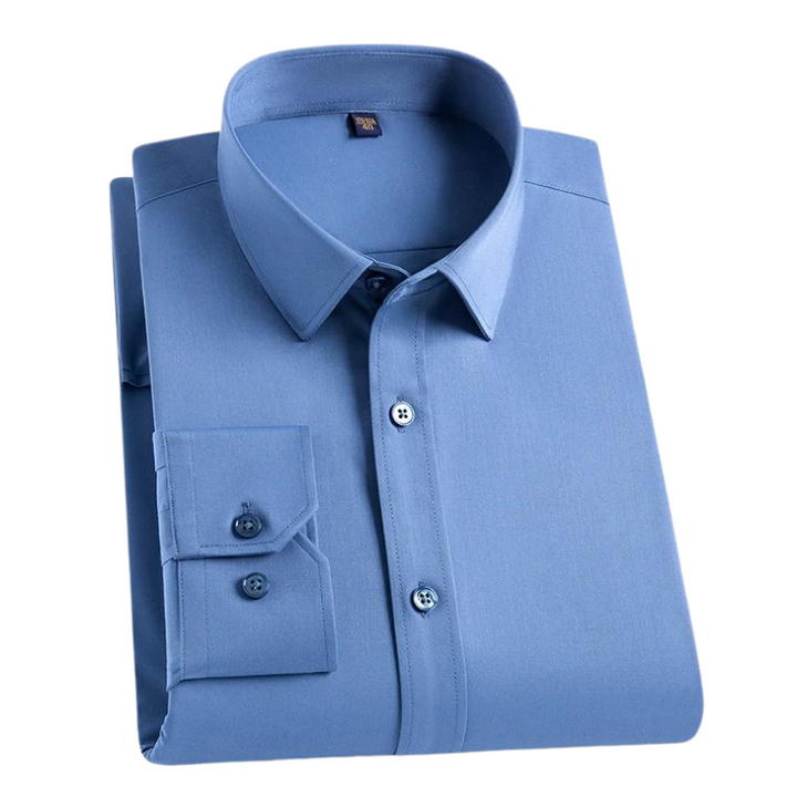 Anti Stain Shirt with Anti Crease Fabric – Damian-Dark blue-M-The Livary