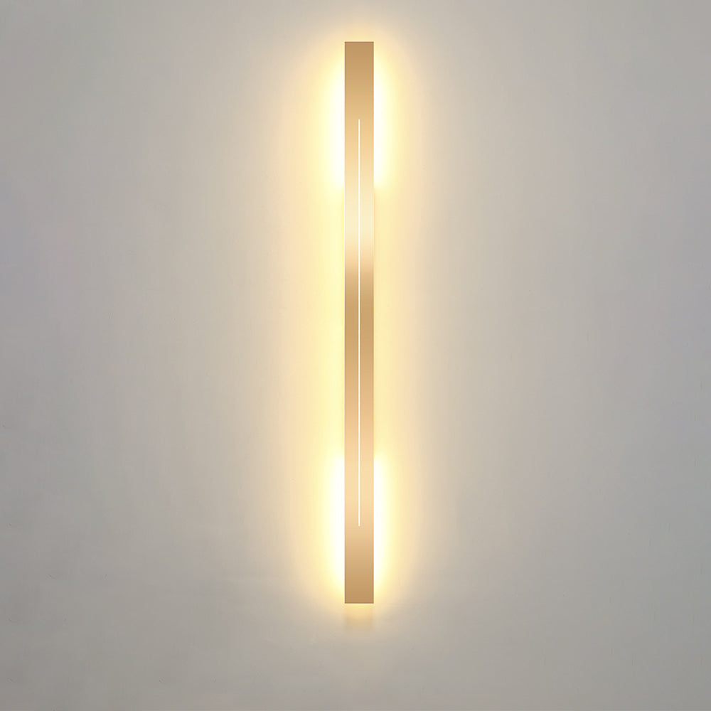 Modern LED Wall Lamp - LumièreGold-Black-L 23.62 in-Warm White-The Livary