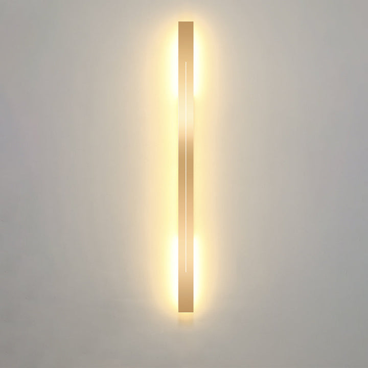 Modern LED Wall Lamp - LumièreGold-Black-L 23.62 in-Warm White-The Livary