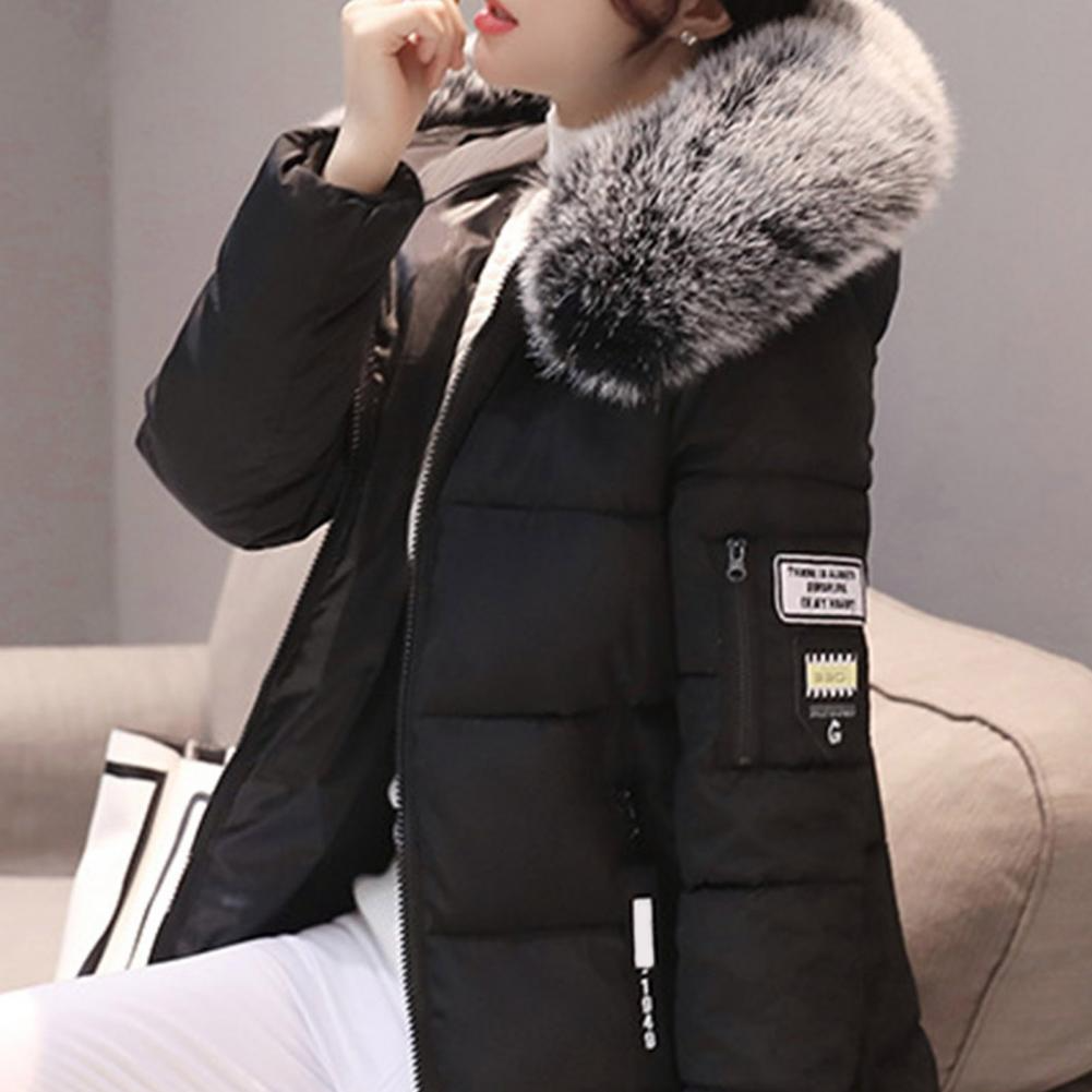 Comfortable Windproof Ladies Winter Jacket - Elinora-White-M-The Livary