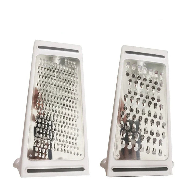 Double-sided kitchen grater with collection tray - GratoRasp-The Livary