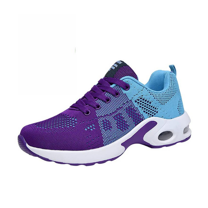 Comfortable & Breathable Orthopedic Women's Sneakers – Marlene-Aqua Purple-3-The Livary