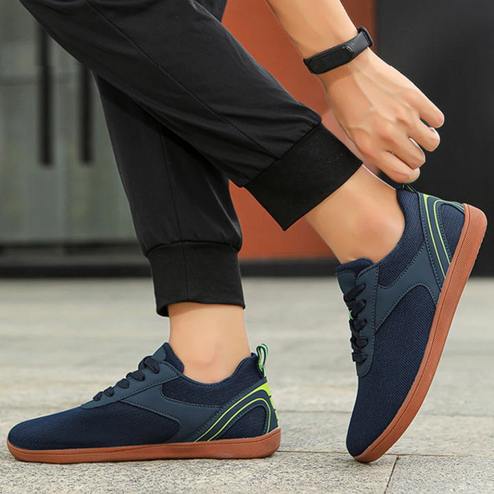 Unisex barefoot shoes with flexible sole & breathable upper material – Luno-Blue-4.5-The Livary