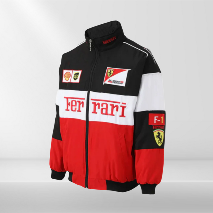 Vintage Racing Jacket - Nico-White Red-S-The Livary