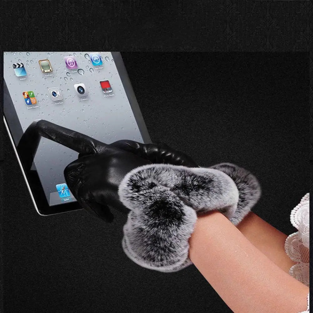 Trendy PU Leather Gloves - SilkGlide