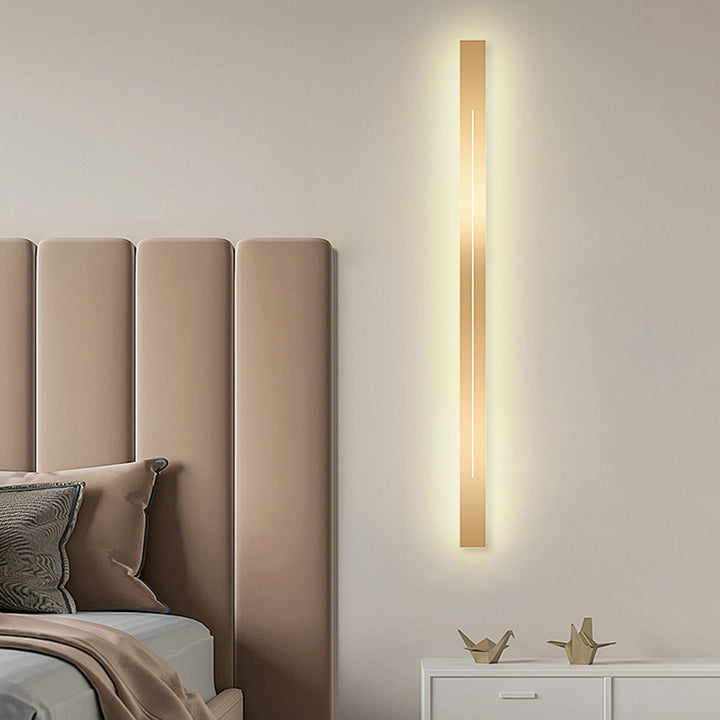 Modern LED Wall Lamp - LumièreGold-Black-L 23.62 in-Warm White-The Livary