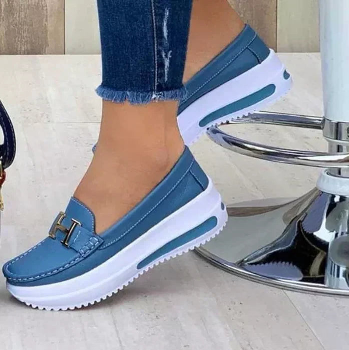 Orthopaedic Trendy Women's Shoes - Mirella-Light blue-35-The Livary