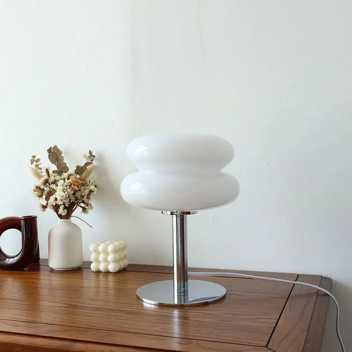 Italian Bauhaus Table Lamp - RetroGlow-White-The Livary