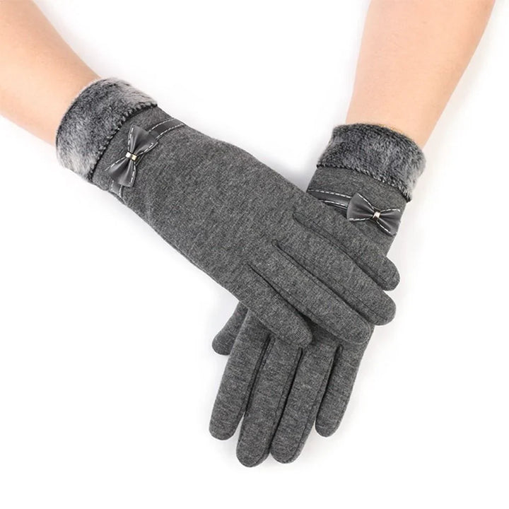 Luxury Touchscreen Gloves - Elise-Gray B-The Livary