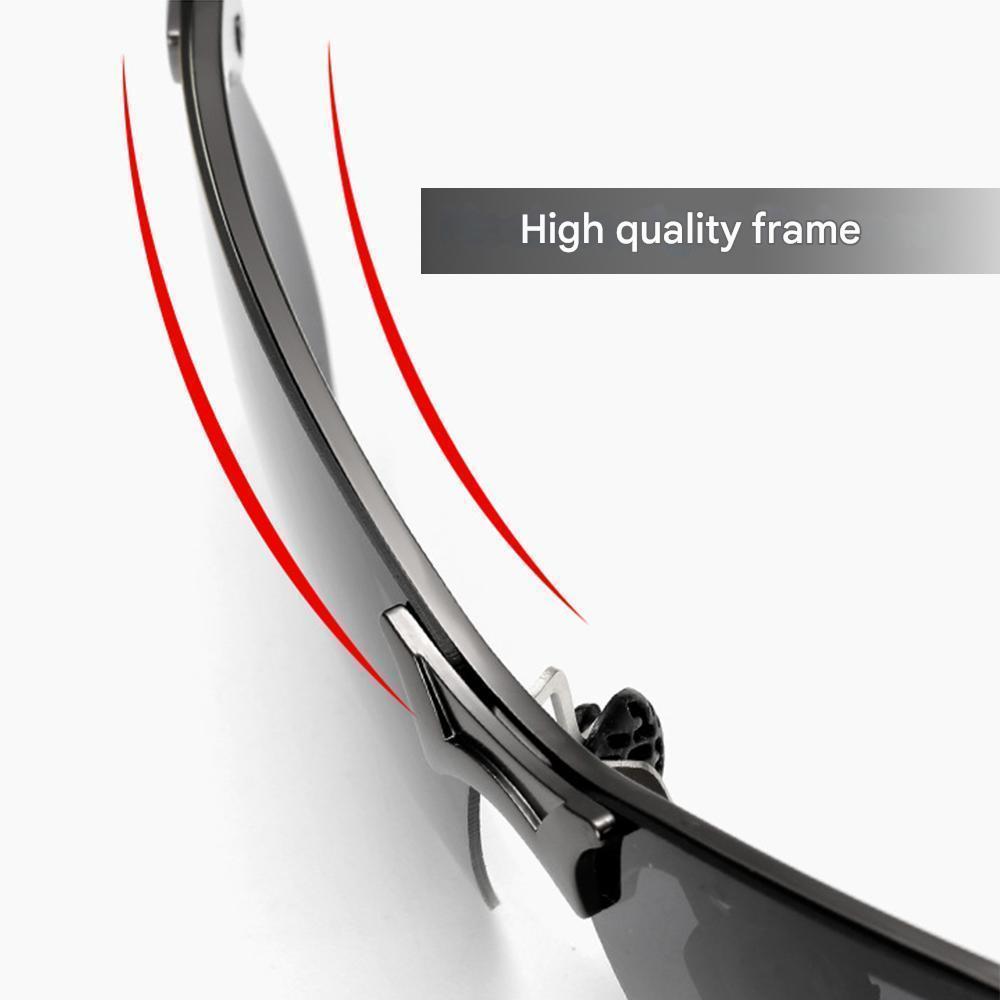 Stylish self-tinting polarised glasses for day & night – Nils-Black-Grey-The Livary