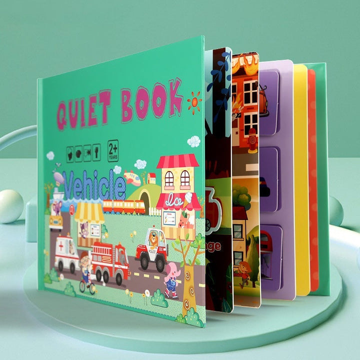 Educational Busy Book for Children – LearnJoy-Transport-The Livary