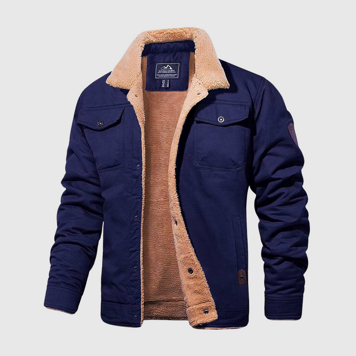 Men's Bomber Jacket - Logan-Marine-S-The Livary