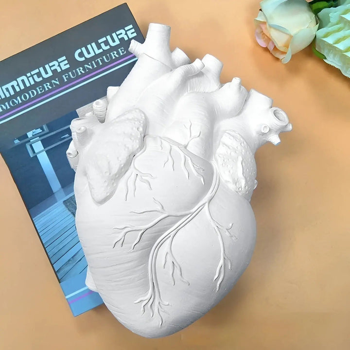 Greek Inspired Heart-Shaped Vase - Elena-Black-The Livary
