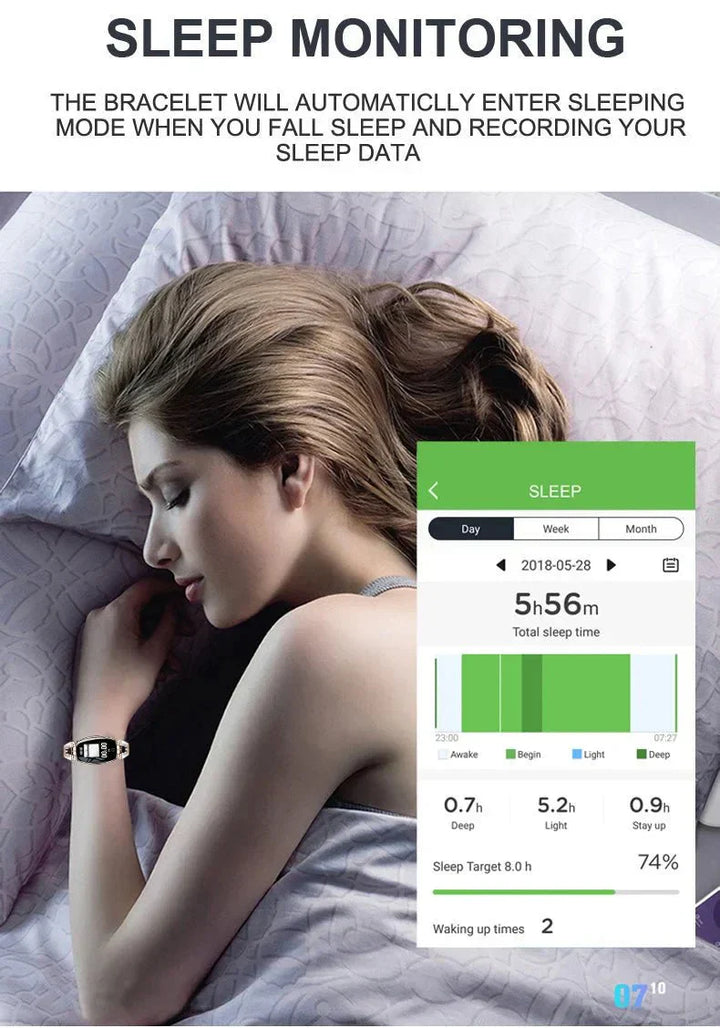 Waterproof Fitness Wristband - FitStyle-Gold-The Livary