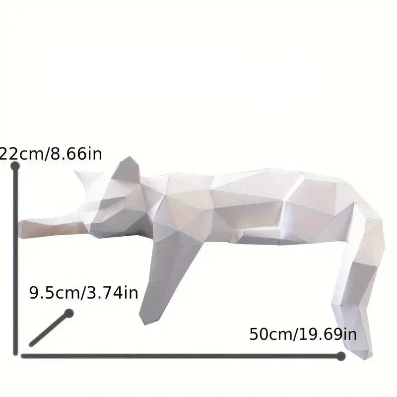 Modern Cat Figurine - Luna-White-The Livary