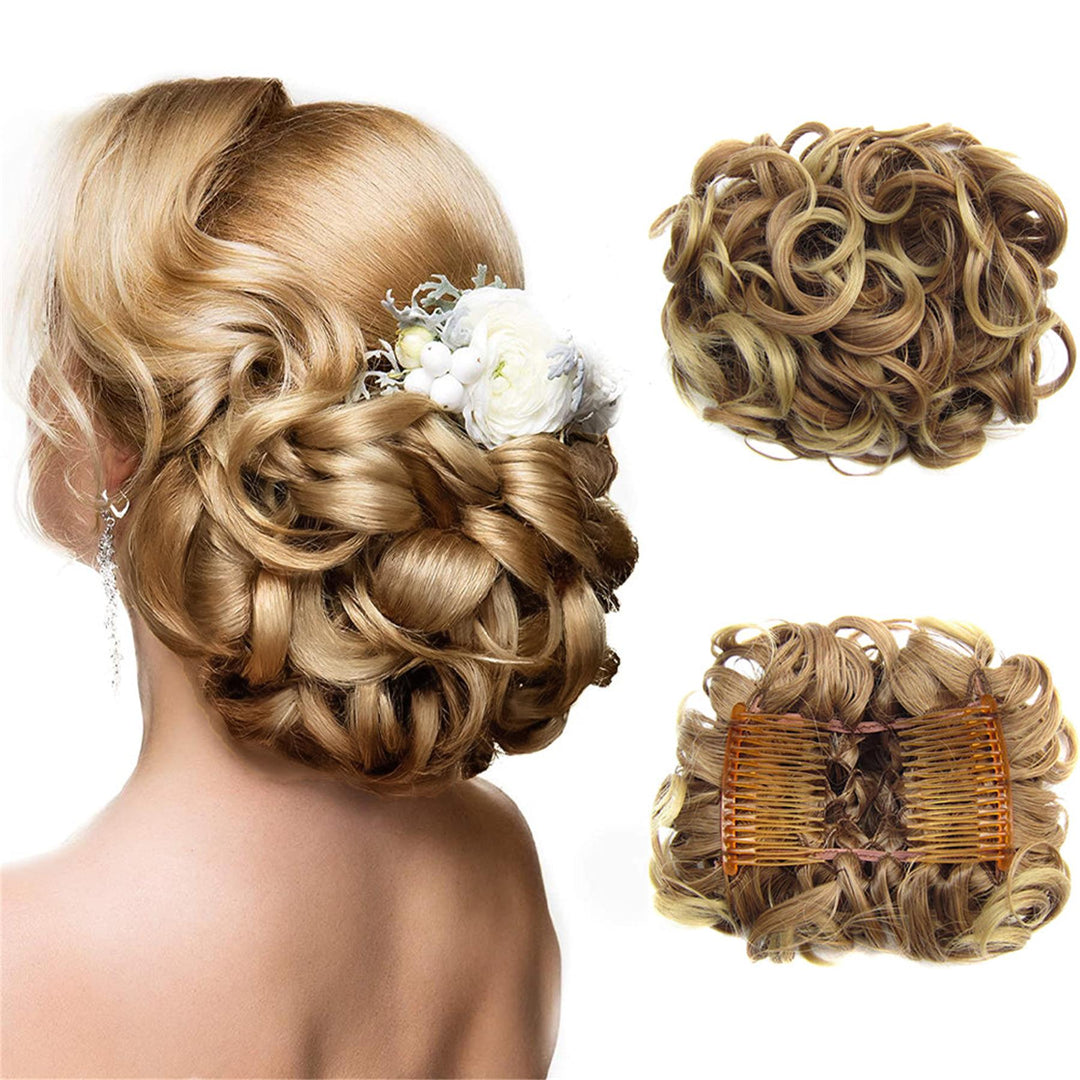 Curly Knot Hair Extension – FluffyFix-10#-The Livary