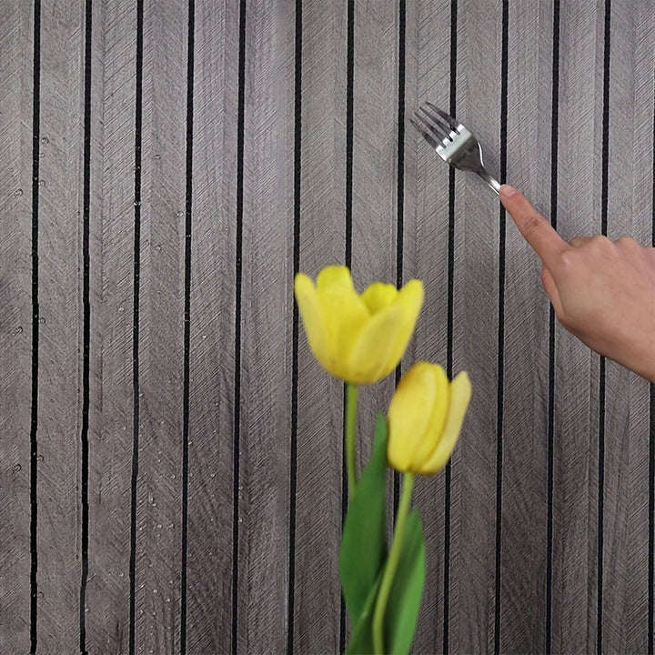 3D Self-adhesive Wall Panels with Realistic Wood Appearance - Wallvera-Light brown-1 roll-The Livary