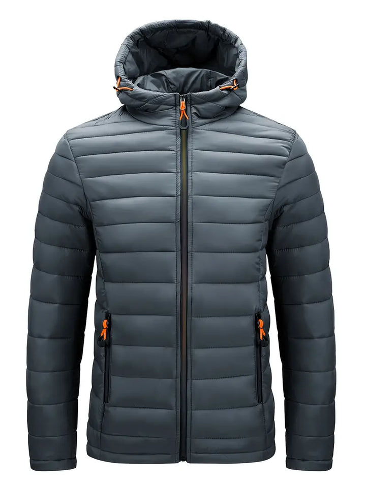 Ladies Winter Puffer Jacket with Hood - Arwen-Grey-S-The Livary