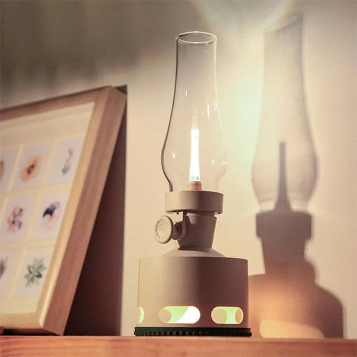 Rechargeable Vintage LED Lantern - LumaLantern-Green-The Livary