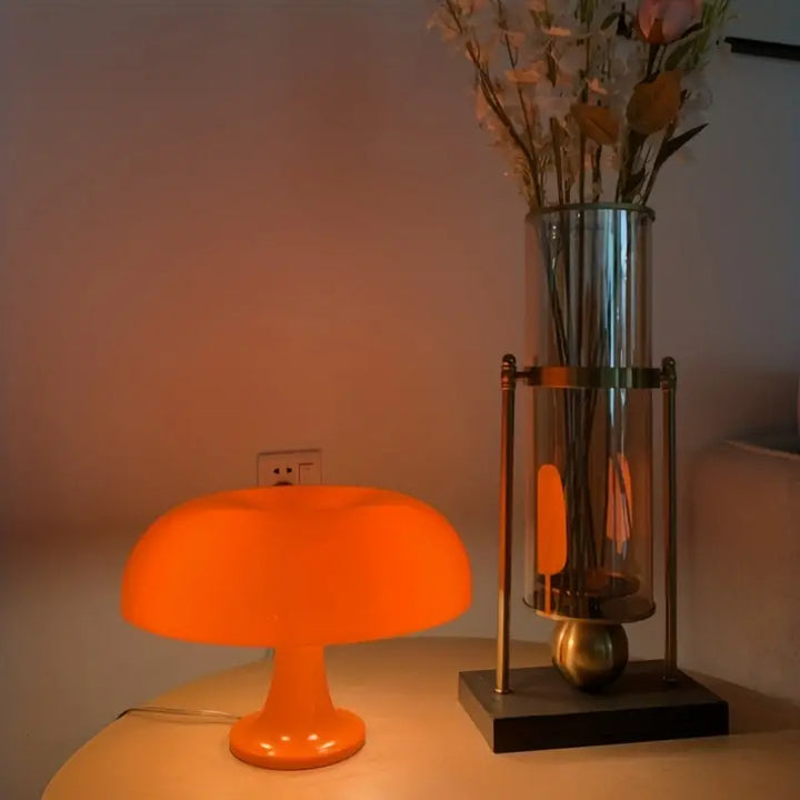 Portable & Luxury Mushroom Table Lamp - LumiShroom-Orange-The Livary