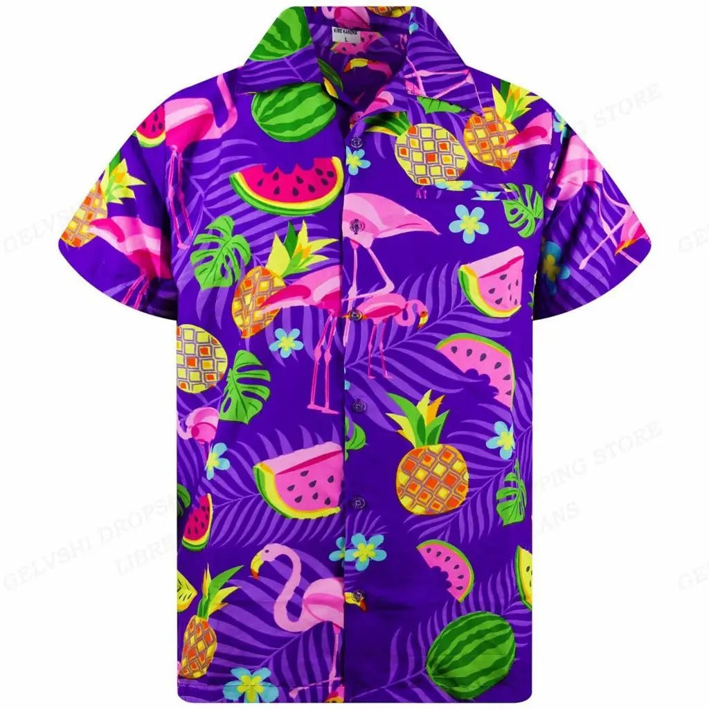 Tropical 3D Flamingo Shirt – Kai-J-S-The Livary