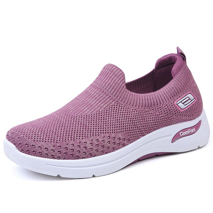 Orthopaedic Women's Cushion Sneakers - NovaStride-Purple-4.5-The Livary