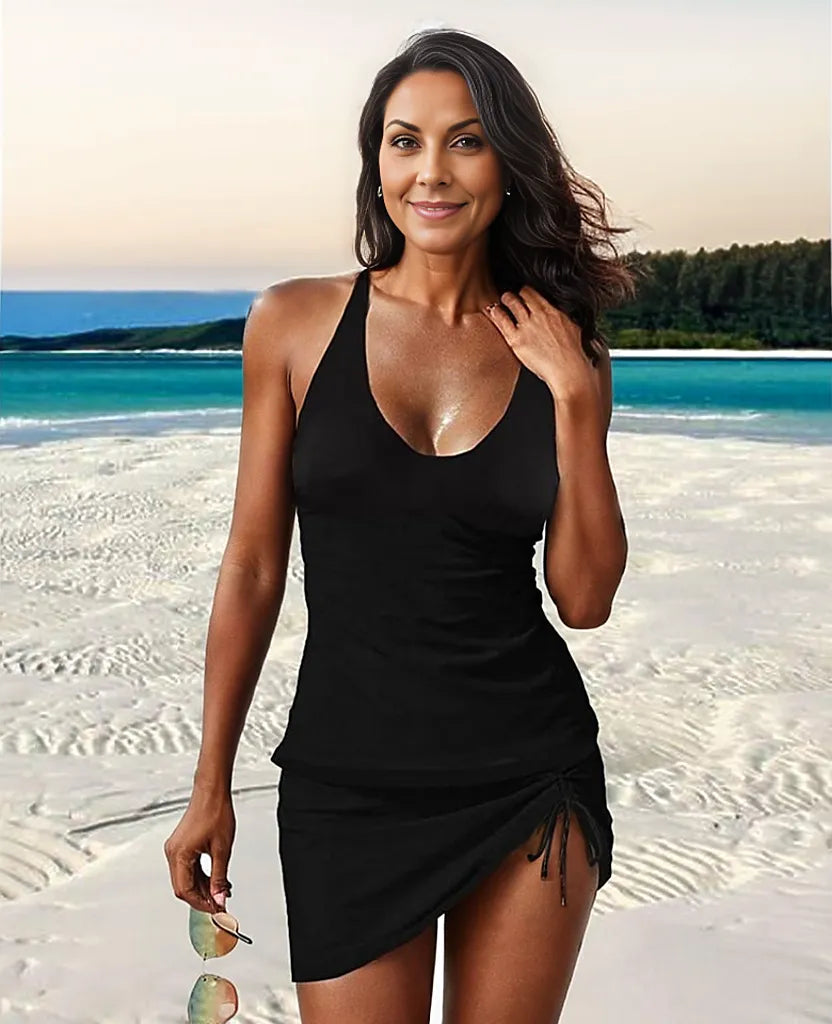 Vintage tankini with ruffle detail – Melina-M-The Livary
