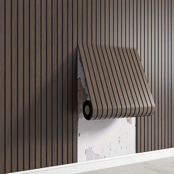 3D Self-adhesive Wall Panels with Realistic Wood Appearance - Wallvera-Light brown-1 roll-The Livary