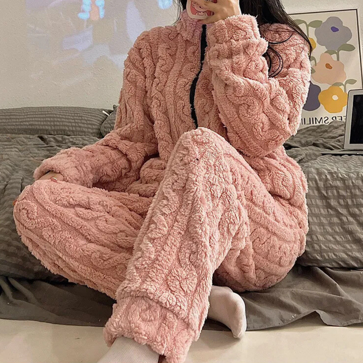 Soft and Warm Onesie for Women - Liora-Pink-XS-The Livary