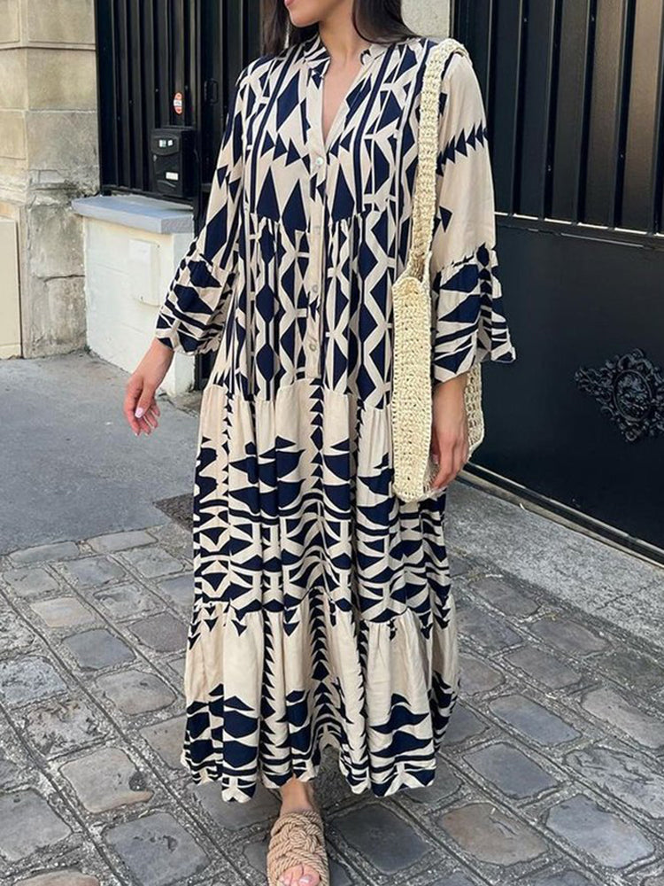 Airy maxi dress – Emilia-Blue-S-The Livary
