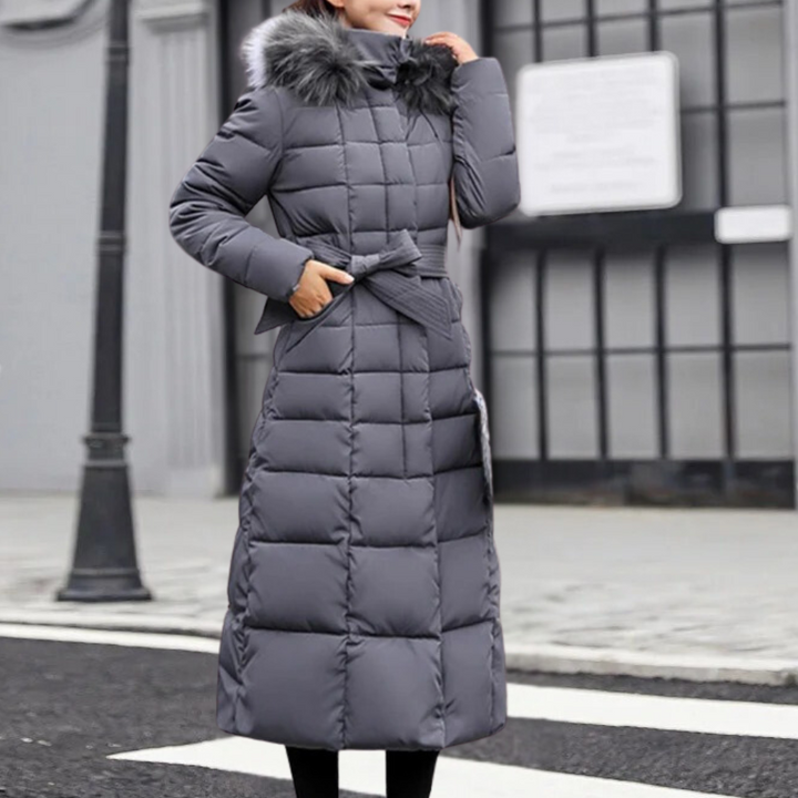 Warm Winter Coat for Women - Isabelle-Grey-XS-The Livary