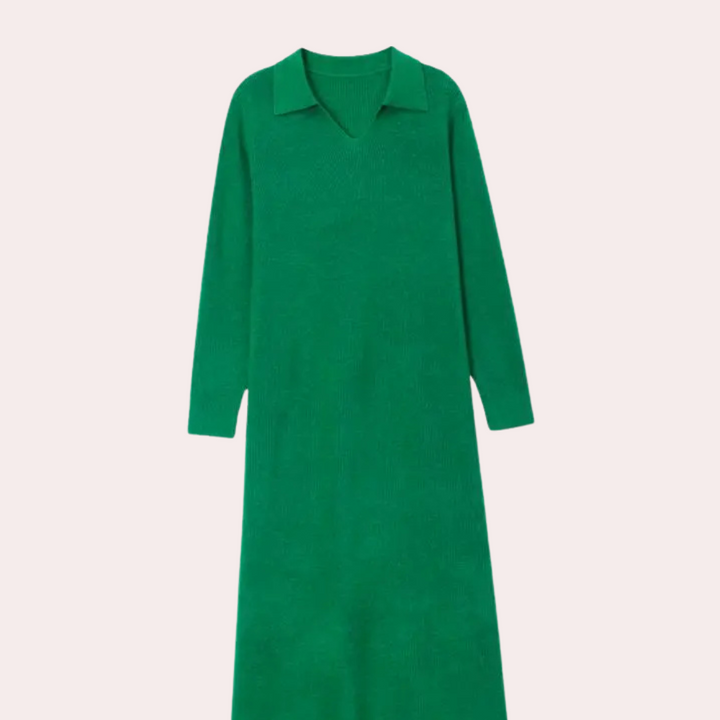 Knit Midi Dress - Mirelle-Apricot-The Livary