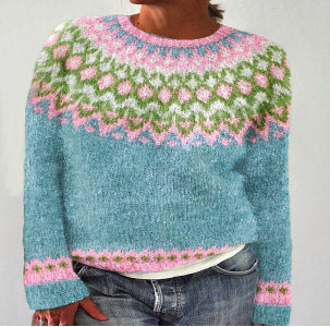 Vibrant Coloured Sweater for Every Day - Mirella-S-The Livary